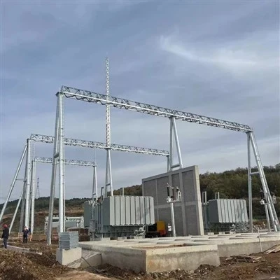 Podrška čelične konstrukcije trafostanice